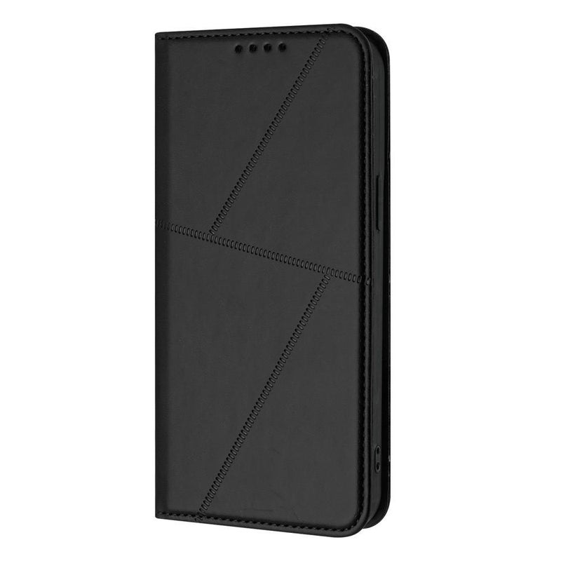 erorex For OPPO A78 5G / A1x Strong Magnetic Frosted Flip Leather Phone Case(Black) - Image 2