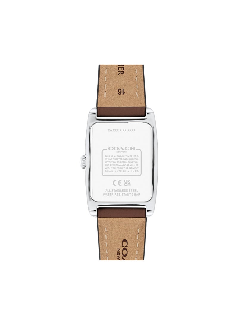 COACH Rectangle Analog Women's White Case Watch - 14504311 - Image 3