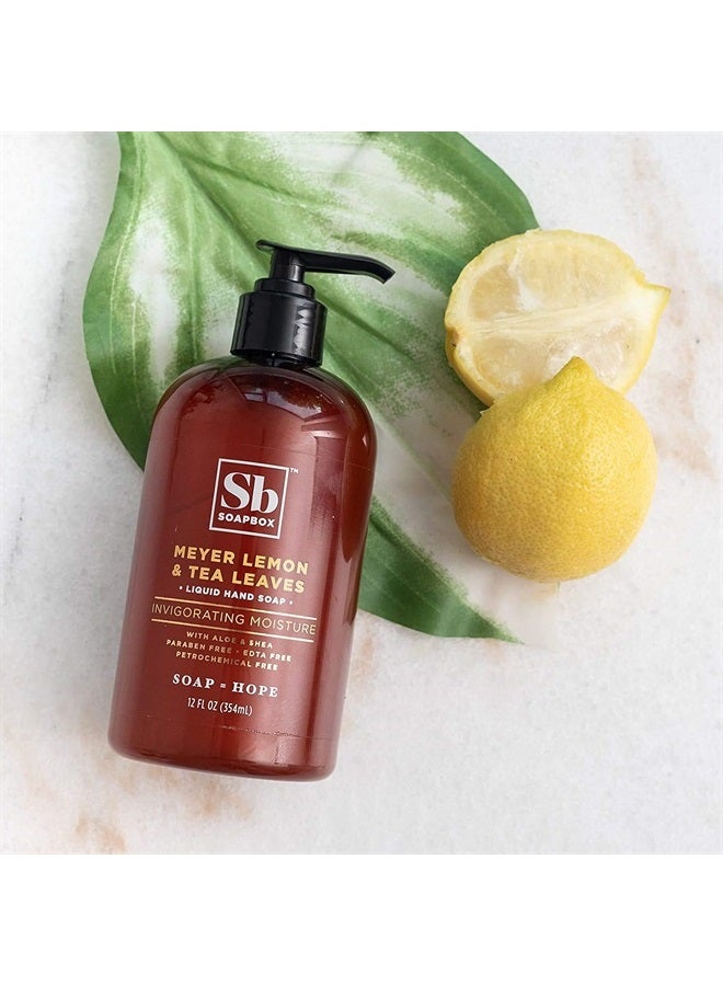 Liquid Hand Soap Refill, Meyer Lemon & Tea Leaves, Gentle & Moisturizing Hand Wash Refill for Kitchen and Bathroom, Vegan & Cruelty Free, 64oz Half Gallon Refill (Pack of 1)