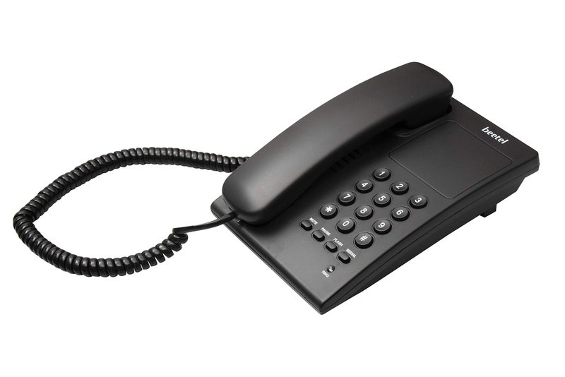 Beetel B17 Corded Landline Phone, Ringer Volume Control, LED for Ring Indication, Wall/Desk Mountable, Elegant Design,Clear Call Quality,Mute/Pause/Flash/Redial Function (Made in India) (Black)(B17) - Image 5