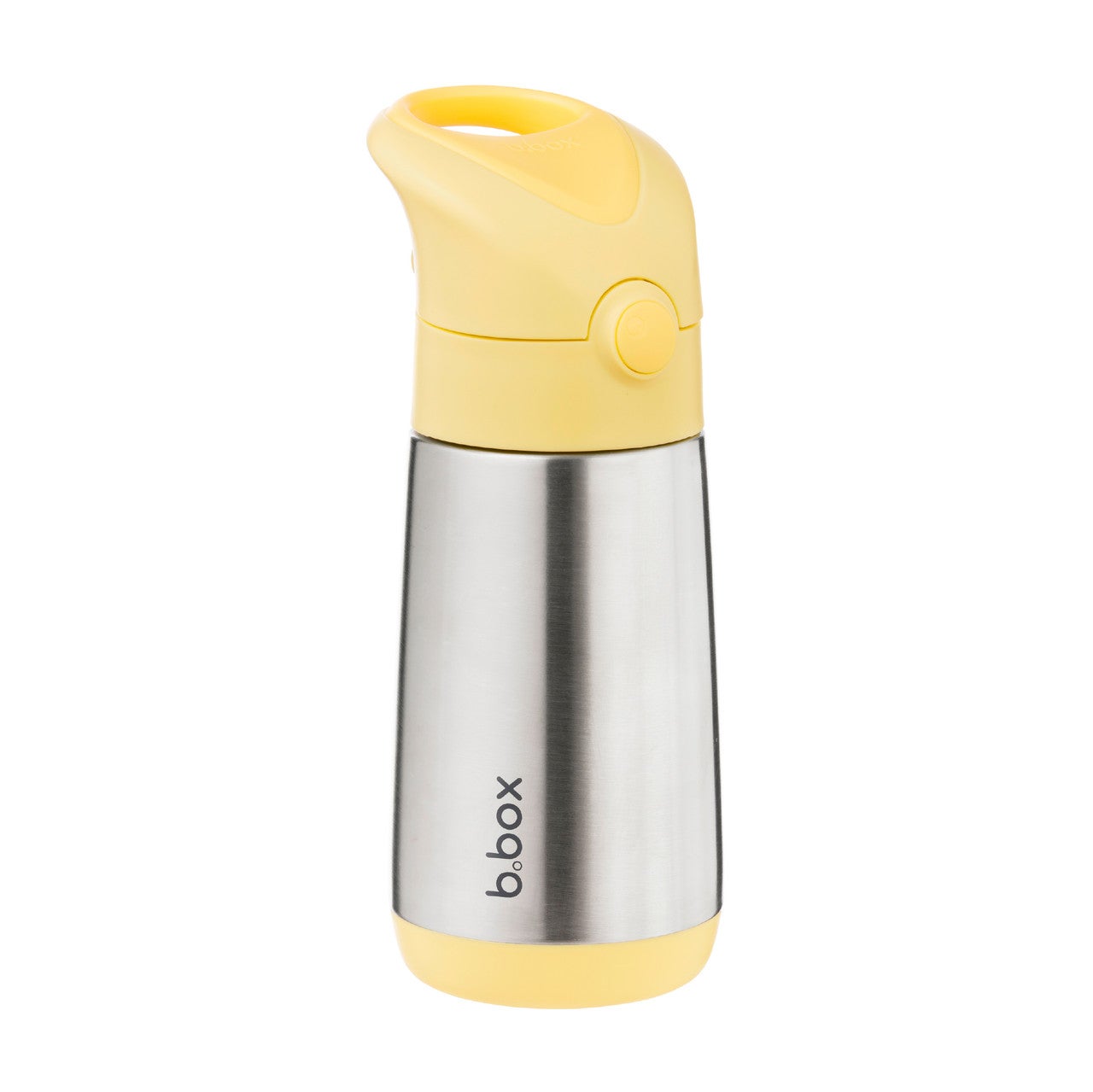 b.box Insulated Drink & Kids Water Bottle | Insulated Double Wall Stainless Steel | Keeps Drinks Cold up to 8hrs, Warm up to 6hrs | 350ml/12(lemon twist)