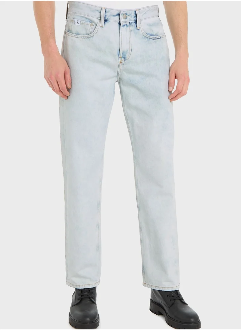 Calvin Klein Jeans Light Wash Straight Fit Jeans