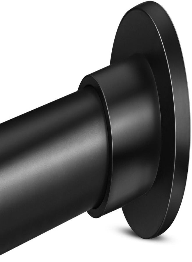 YNL Black Shower Curtain Rod 32-80 Inch Black, No-slip, No Drilling, No Rust Stainless Steel Tension Curtain Rod, Shower Rod for Bathroom Patio Bedroom - Image 1