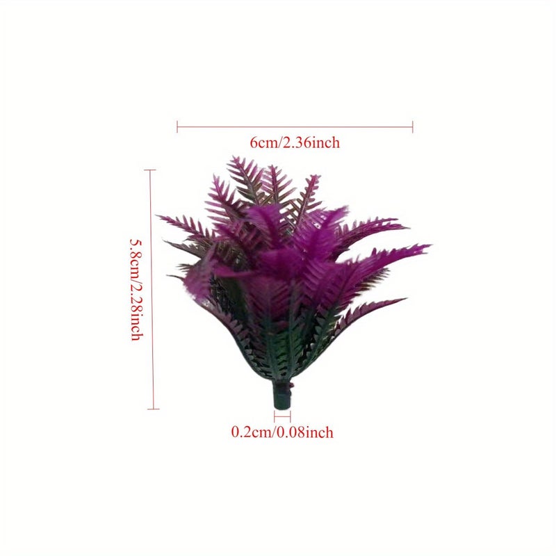 Rose Red Artificial Coconut Leaf Plant 4 Layer Tabletop Home Decor Garden Gift - Image 4