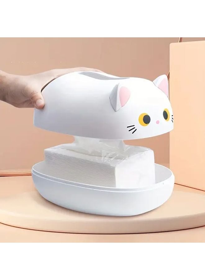 Black Cat Tissue Box Holder Home Decor Storage Organizer For Kitchen Living Room - Image 3