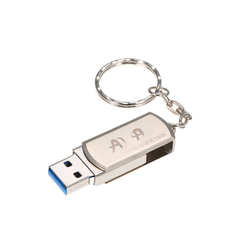 USB Flash Drive: 32GB 64GB 128GB Metal Case Durable Mini Size With Ring Portable - Fast Transfer Multiple Protection for Car Audio Smart TV Laptop Data Storage - Image 1
