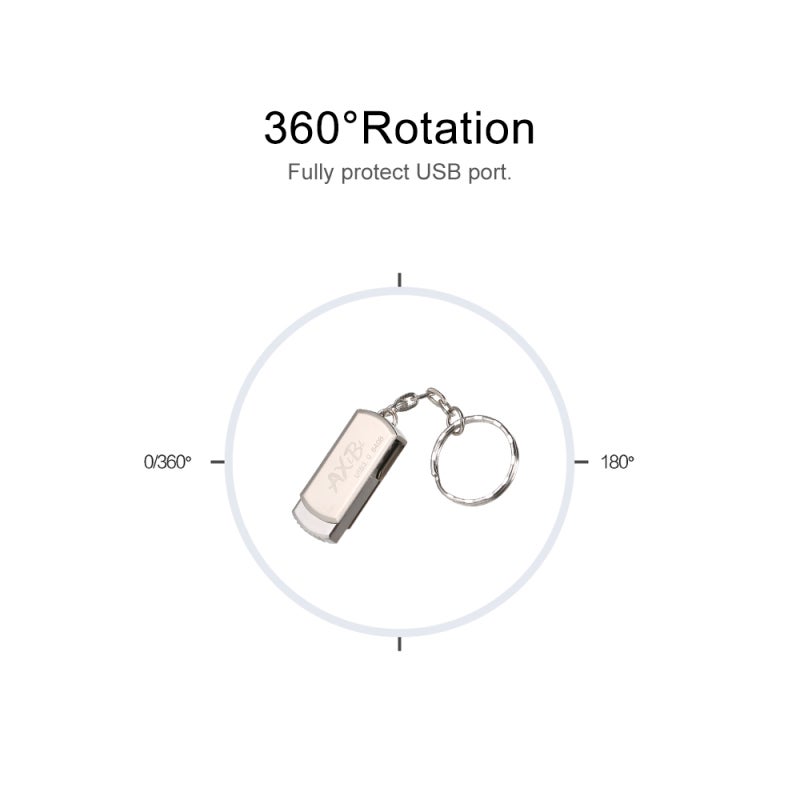 USB Flash Drive: 32GB 64GB 128GB Metal Case Durable Mini Size With Ring Portable - Fast Transfer Multiple Protection for Car Audio Smart TV Laptop Data Storage - Image 4