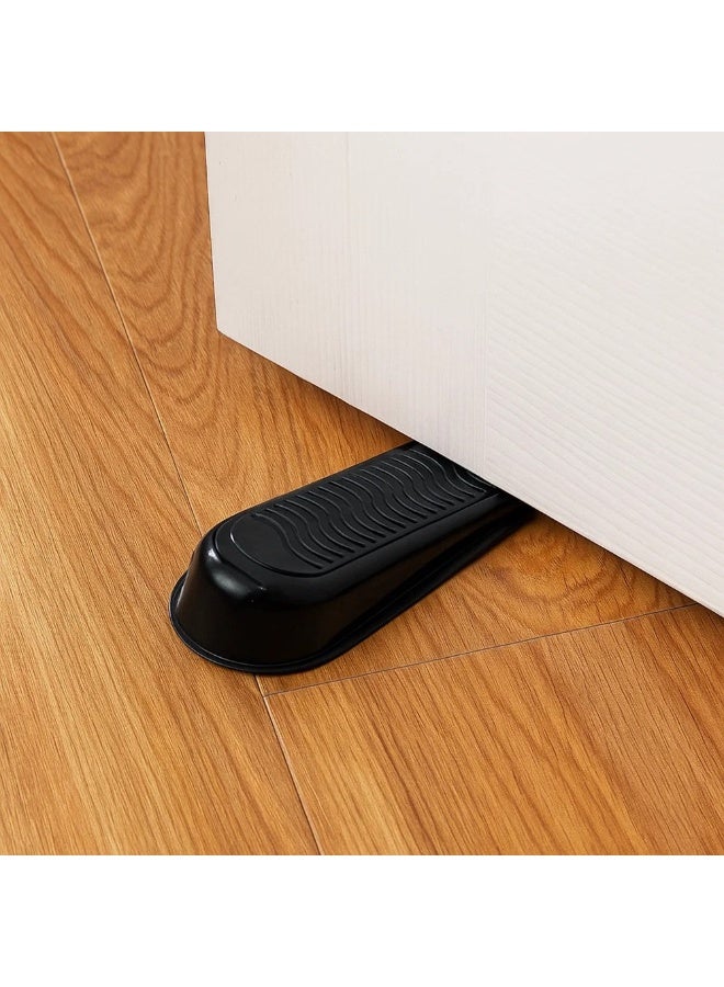 عبوة من 4 قطع من أسافين الأبواب بلاستيك شديدة التحمل - مانعات انزلاق للأبواب - مثالية للمنزل والمدرسة والمكتب - Image 2