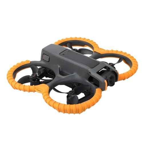 FSIDIWT Avata 2 Propeller Guard Protector AntiCollision Prop Bumper Silicone Protective Cover Ring for DJI Avata 2 Accessories Orange - Image 1