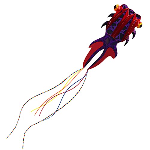 kizh Kite Giant 3D Goldfish Frameless Soft Parafoil Kite for Kids and Adults Easy Flyer Kites for Beach Park Garden Playground with 50m Line and 2 Kites Tail - Image 2