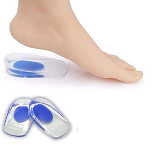 SKYLIT Gel Heel cups Silicon Heel Pad for Heel Ankle Pain Heel Spur Shoe Support Pad for Men and Women Shock Cushion Pad Heels Pain Relief Heel Support Foot Heel Cushion pad (Shoe Heel pad) - Image 1