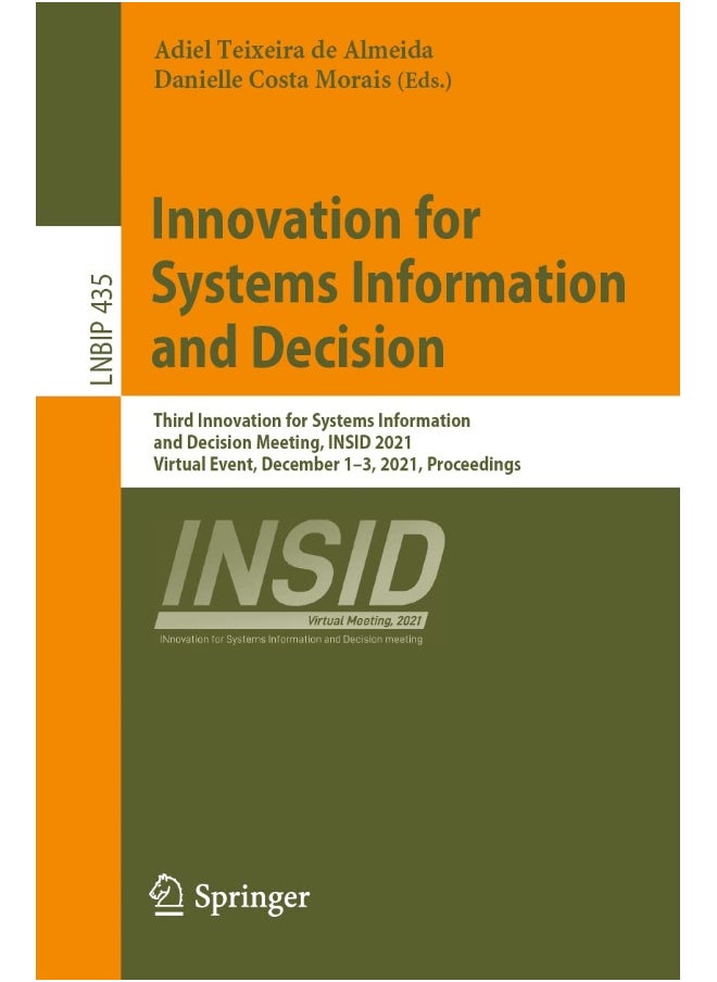 Innovation for Systems Information and Decision: Third Innovation for Systems Information and Decision Meeting, INSID 2021, Virtual Event, December 1-3, 2021, Proceedings 