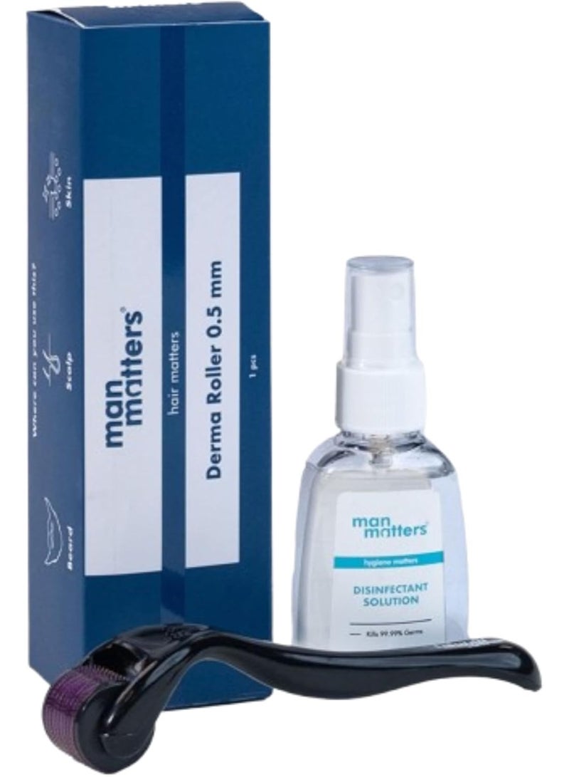 Man Matters Derma Roller With Disinfectant  540 Micro - Image 2