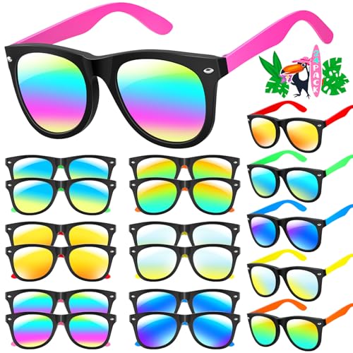 Ginmic Kids Sunglasses Bulk Neon Sunglasses Party Favors with UV400 Protection for Kids Boys and Girls Party Favor Birthday Graduation Party Supplies Beach Pool Party Favors - Image 1