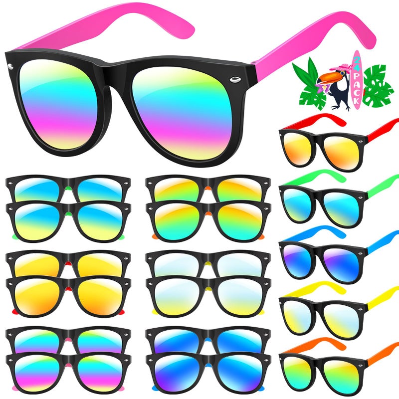 Ginmic Kids Sunglasses Bulk Neon Sunglasses Party Favors with UV400 Protection for Kids Boys and Girls Party Favor Birthday Graduation Party Supplies Beach Pool Party Favors - Image 2