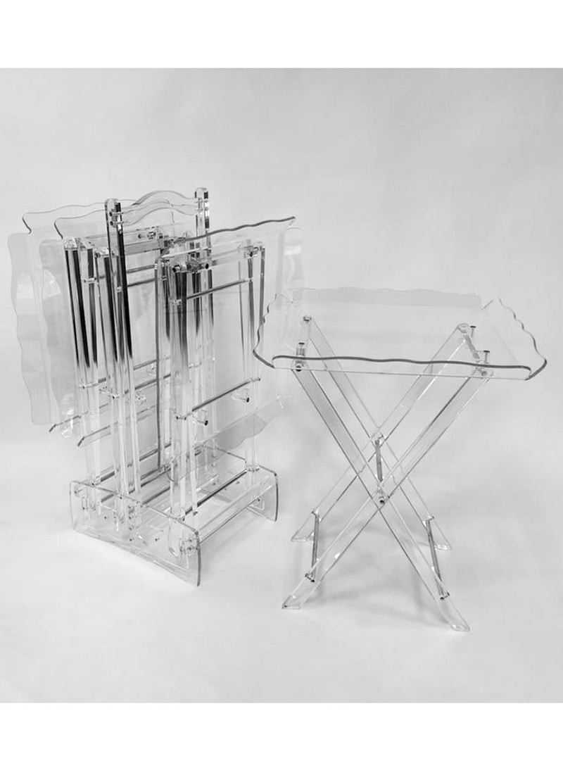 Living Acrylic tables set 4 pieces - Image 5