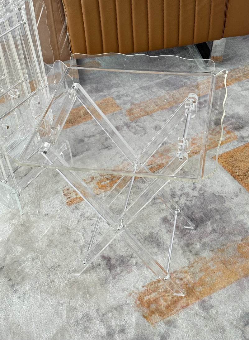 Living Acrylic tables set 4 pieces - Image 2