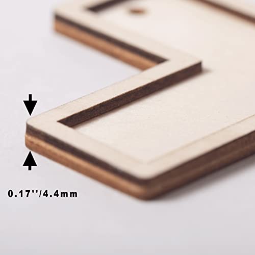 Cregugua 12 Pack Unfinished Poplar Plywood Wooden Cross for DIY Crafts - Image 4