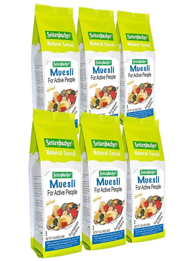 Seitenbacher Muesli Cereal #3 - For Active People - Fruit Mix 16 Ounce (Pack of 6) - Image 1