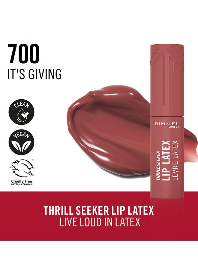 RIMMEL LONDON Rimmel Thrill Seeker Lip Latex Liquid Lipstick - It's Giving, 6ml - Image 2