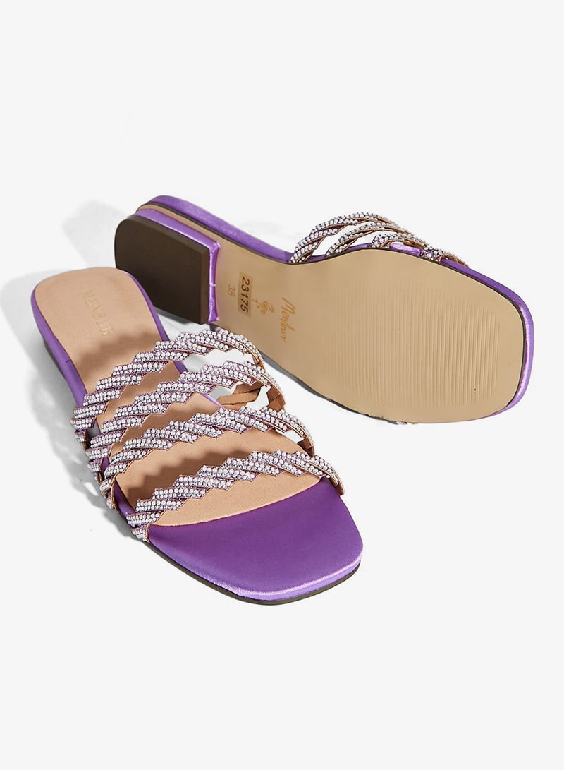 MENBUR Multi Straps Low Heel Flat Sandals - Image 3