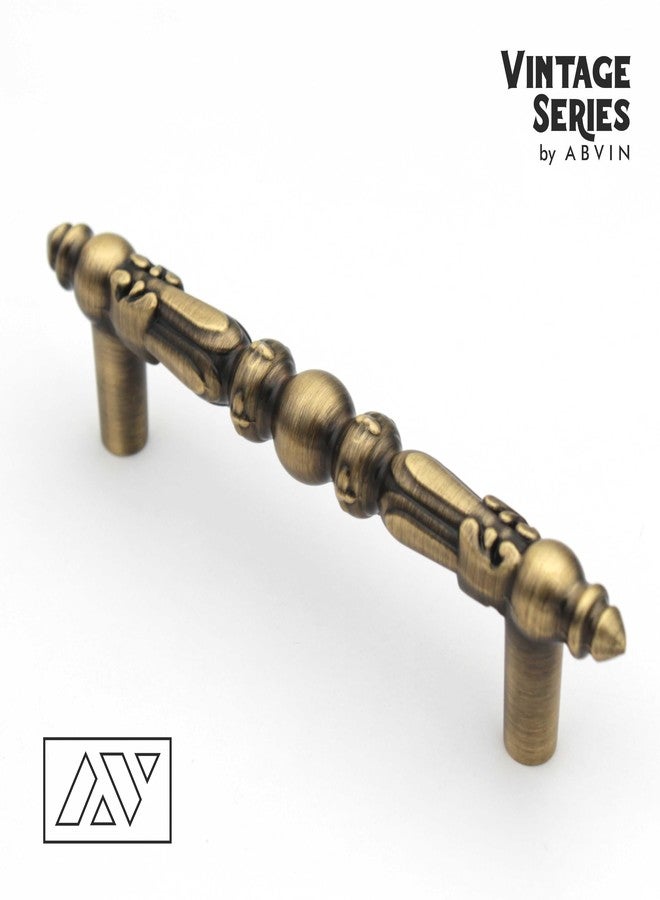 ABVIN Vintage Rajwadi Cabinet Drawer Furniture Pull Handle, Antique Brass Finish, Decorative Hardware - 1 Piece (5.2 inch) - Image 2