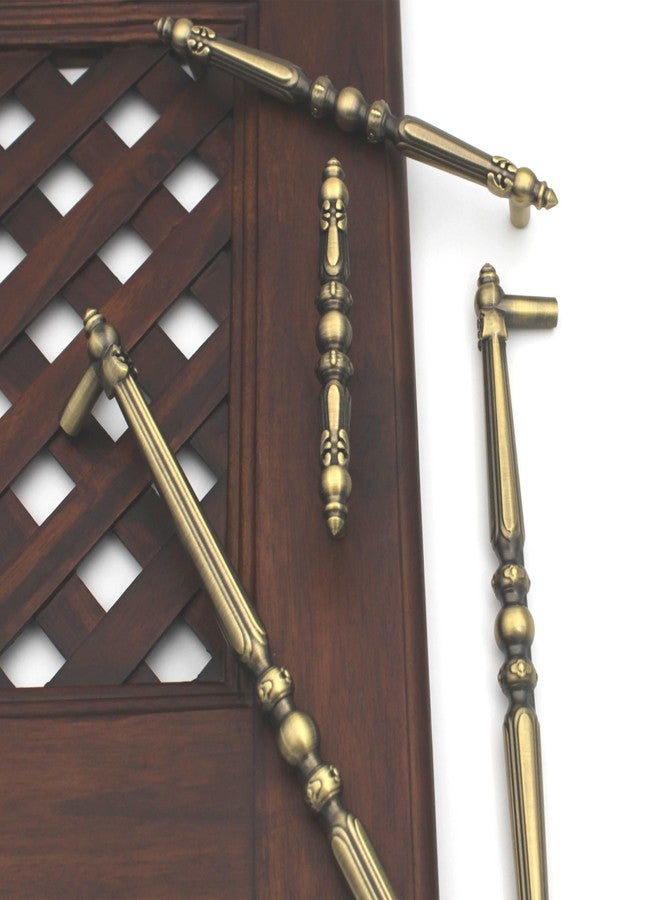 ABVIN Vintage Rajwadi Cabinet Drawer Furniture Pull Handle, Antique Brass Finish, Decorative Hardware - 1 Piece (5.2 inch) - Image 1