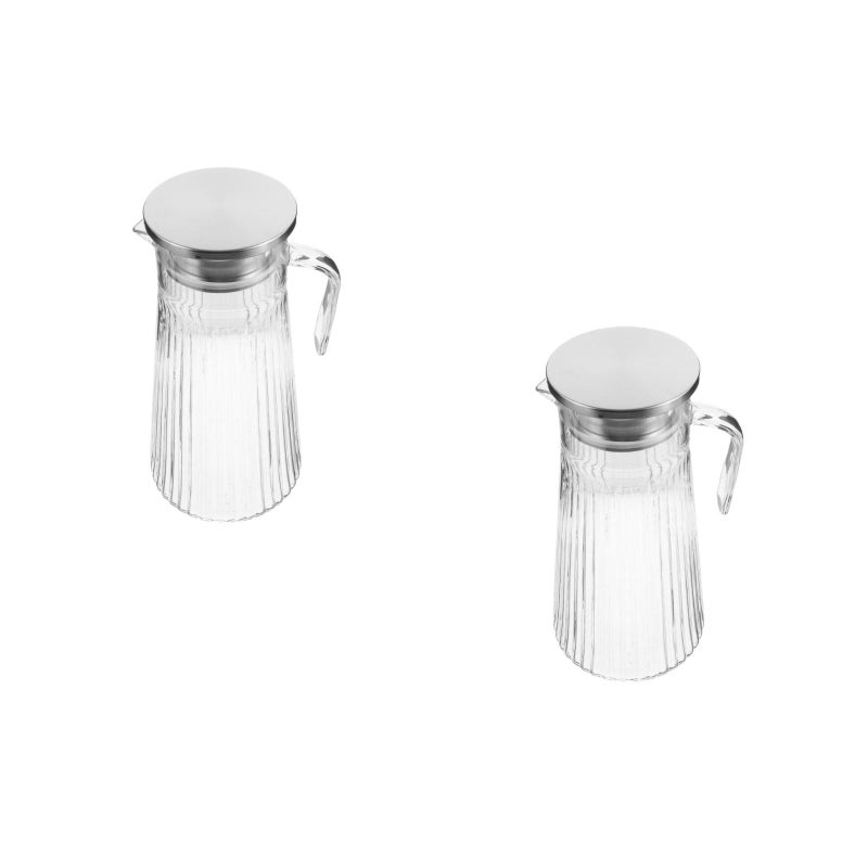2pcs Beverage Pitcher With Lid For Iced Tea 1.5L Large Capacity Water Holder For Home Reusable Water Pitchers Holders Tea Kettle - Image 1