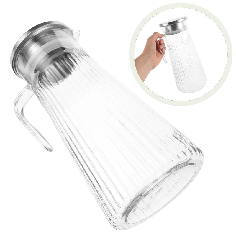 2pcs Beverage Pitcher With Lid For Iced Tea 1.5L Large Capacity Water Holder For Home Reusable Water Pitchers Holders Tea Kettle - Image 2