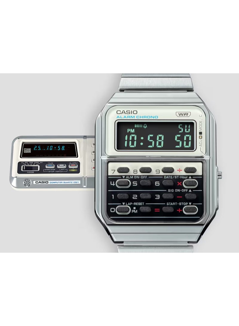 كاسيو آلة حاسبة Casio CA-500WE-7BDF Vintage Databank للرجال - Image 2