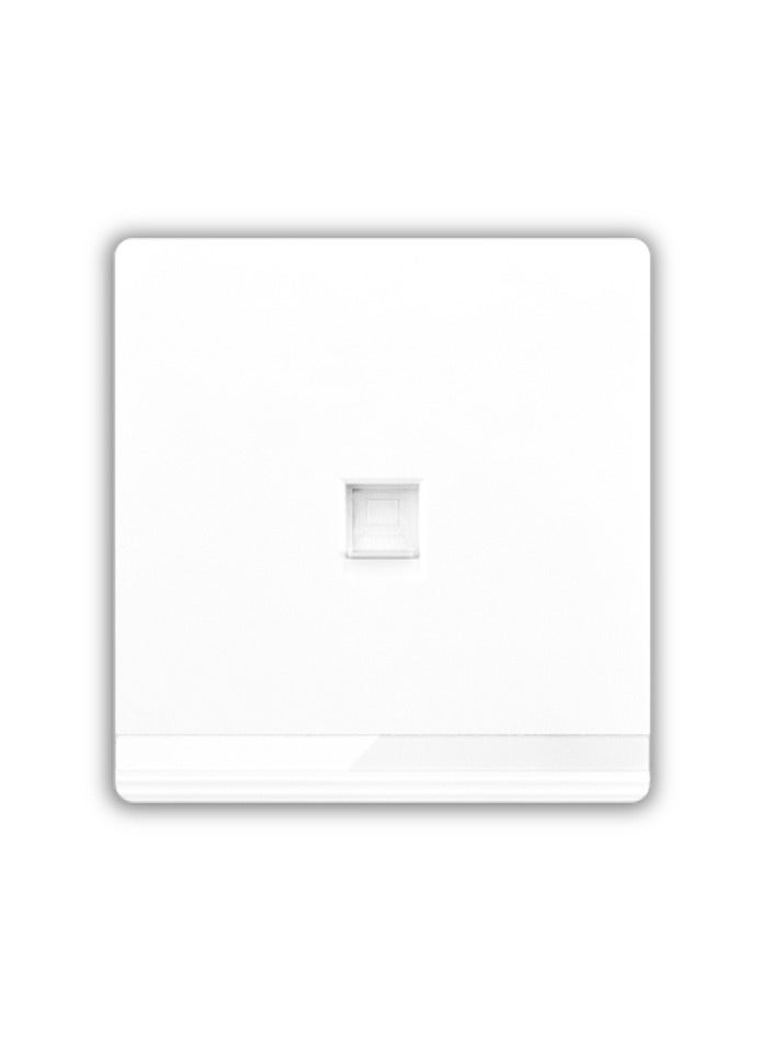 Vmax White 1 Gang Computer Data Socket - 3x3 Inches Frameless Wall Data Socket - Image 2
