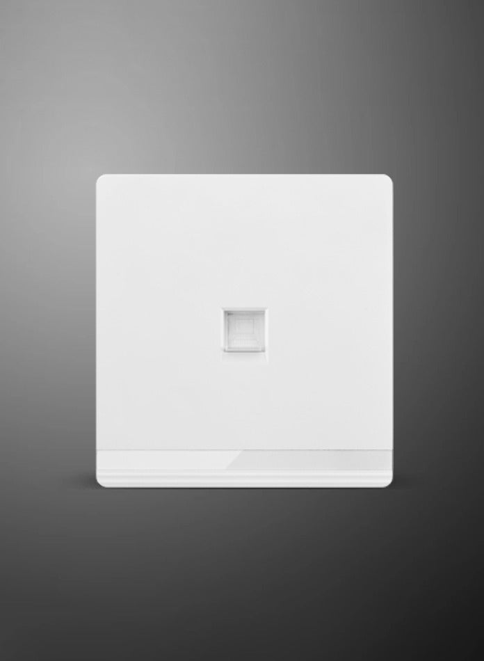 Vmax White 1 Gang Computer Data Socket - 3x3 Inches Frameless Wall Data Socket - Image 3