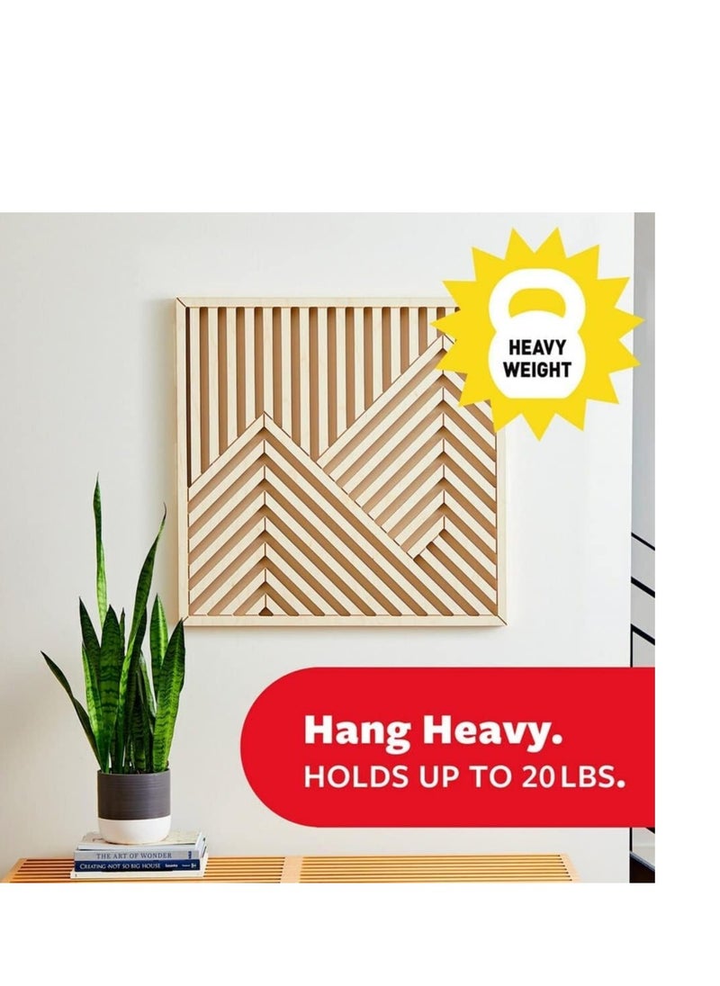 Command 20 Lb XL Heavyweight Picture Hanging Strips, Damage Free Hanging Picture Hangers, Heavy Duty Wall Hanging Strips for Living Spaces, 16 White Adhesive Strip Pairs - pzsku/ZBF42D45F8071041BDC33Z/45/_/1718102654/7b9335a0-9858-4e58-98f4-88ba10f88089