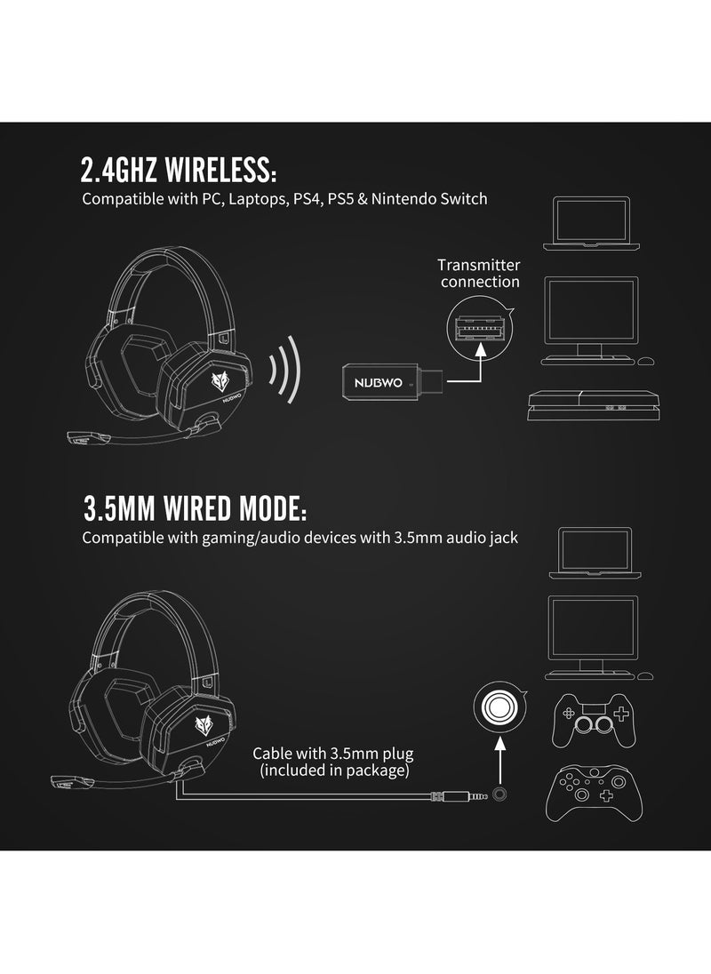 Head-mounted Wireless Noise Canceling Bluetooth Gaming Headset 2.4G - pzsku/ZBF42D73AF730AC1721A2Z/45/_/1712559007/1f265d74-c31a-4f44-8443-d444462ef981