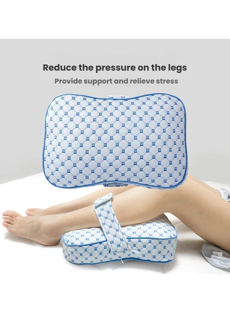 عام **وسادة ساق للحوامل - مصممة للنوم على الجنب مع حزام قابل للتعديل لدعم الركبة** - Image 2