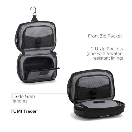 TUMI - Alpha Bravo Response Travel Kit - Men's Travel Organizer - Hanging Toiletry Bag - 6.3" X 9.5" X 3.5" - Black - Image 3