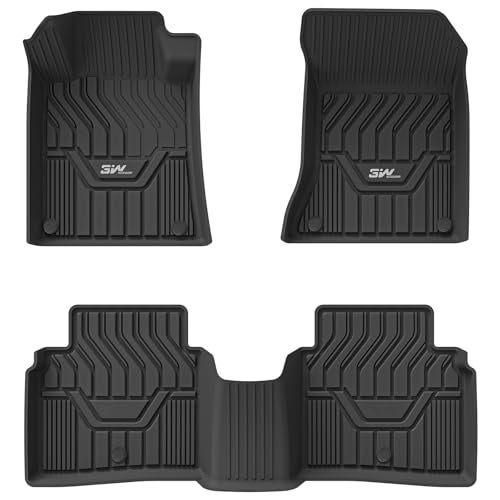 3W Floor Mats Custom Fit for Nissan Altima 2019-2023 2024 2025, TPE All Weather Accessories Custom Fit Floor Liner for Nissan Altima 1st and 2nd Row Full Set Car Mats - Image 1
