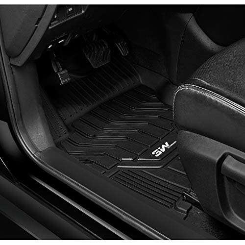 3W Floor Mats Custom Fit for Nissan Altima 2019-2023 2024 2025, TPE All Weather Accessories Custom Fit Floor Liner for Nissan Altima 1st and 2nd Row Full Set Car Mats - Image 3