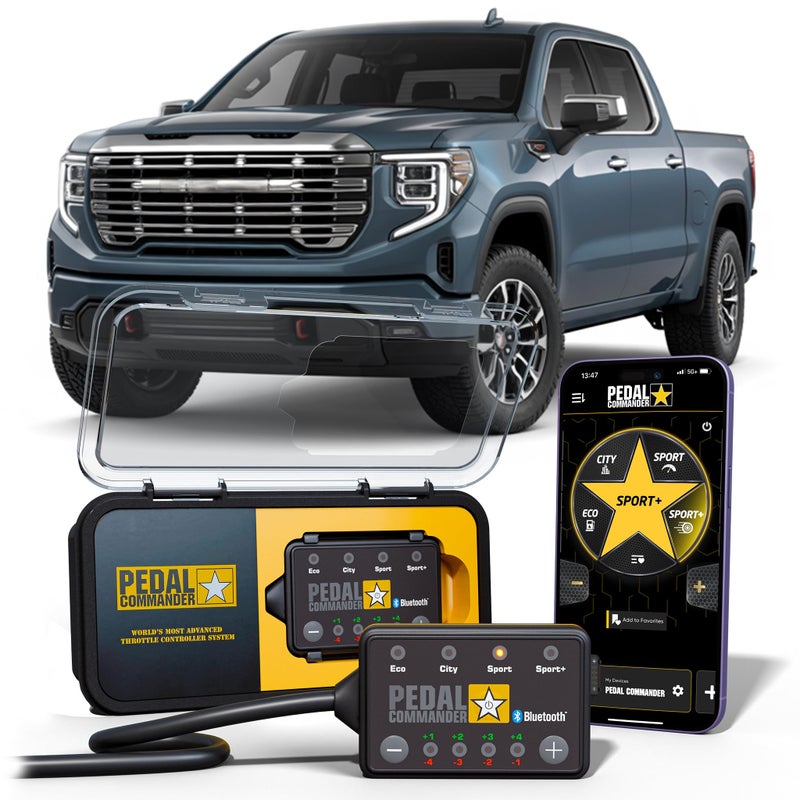 PEDAL COMMANDER Throttle Response Controller Compatible with GMC Sierra 1500 20192025 5th Gen PlugandPlay 4 Modes 36 Sensitivity Levels App Control AntiTheft Sierra Truck Parts