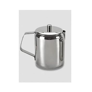 FINALITY FINALITY Stainless Steel Milk Pot with Lid for Serving,170ml,Silver (Milk Pot)  - Image 1