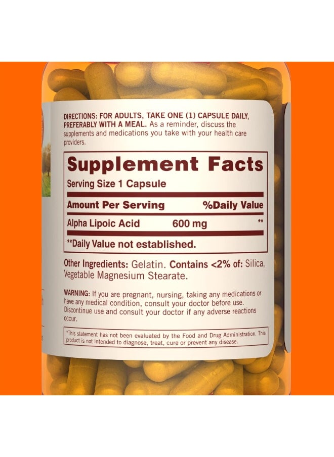 Sundown Super Alpha Lipoic Acid 600 mg, 60 Capsules