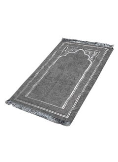 SUNDUS Prayer Mat in Elegant Cylindrical Box Size 120X70Cm Grey  - Image 1