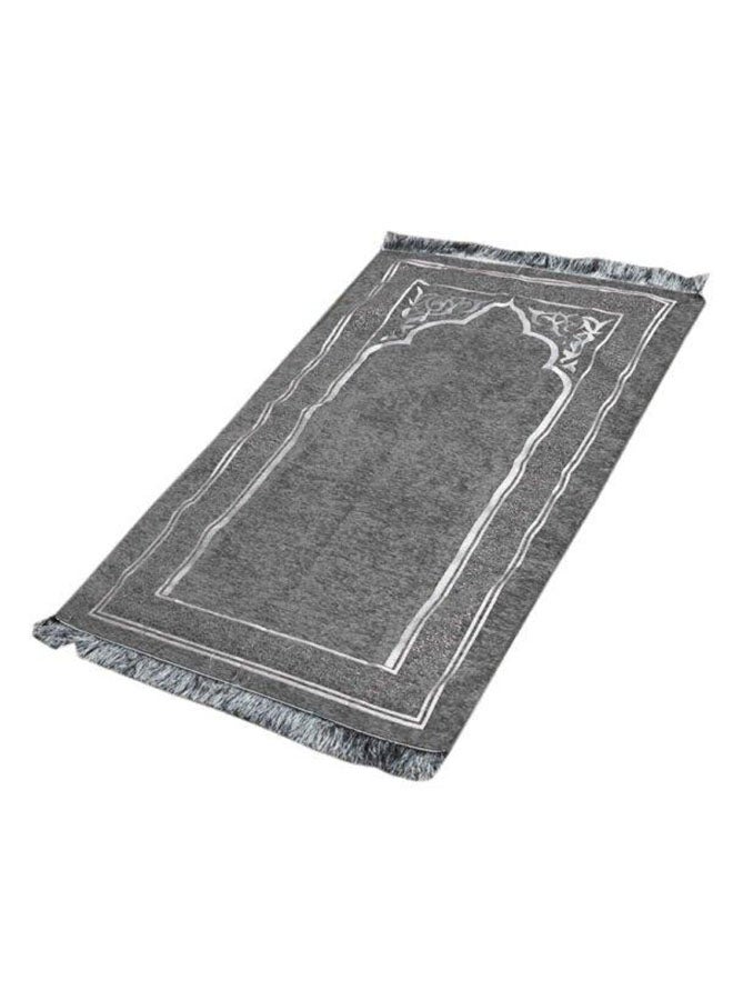 SUNDUS Prayer Mat in Elegant Cylindrical Box Size 120X70Cm Grey - Image 1