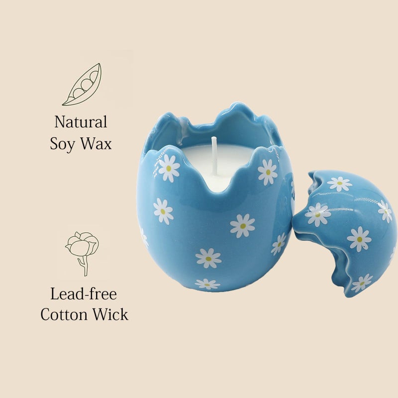 Lihome Easter Decor - Easter Eggs Scented Candle, Easter Gifts for Women, Lavender Candles(8.5oz) - Image 2