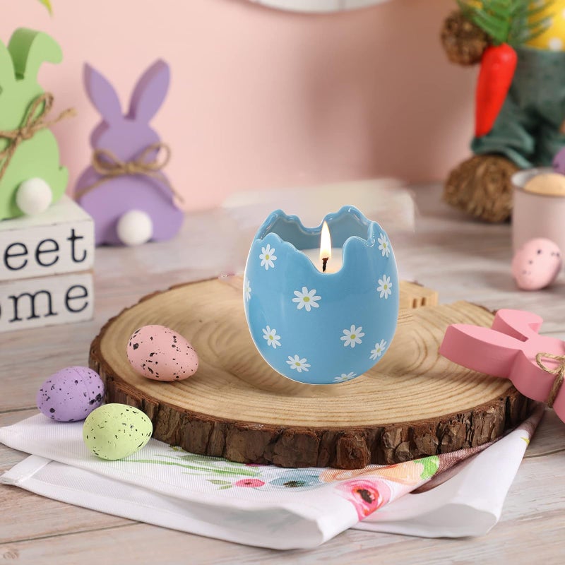 Lihome Easter Decor - Easter Eggs Scented Candle, Easter Gifts for Women, Lavender Candles(8.5oz) - Image 5