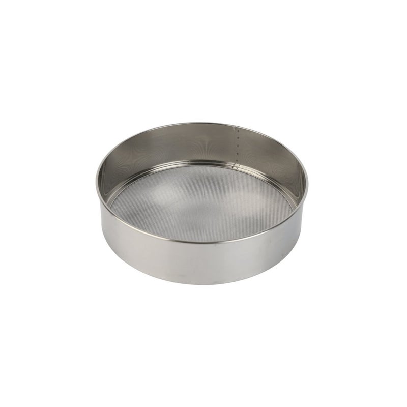 السيف هوم منخل مطبخ 18 سم، ستانلس ستيل مقاوم للصدأ، شبكة نخل دقيقة، تصميم دائري بإطار مرتفع – فضي - Image 1