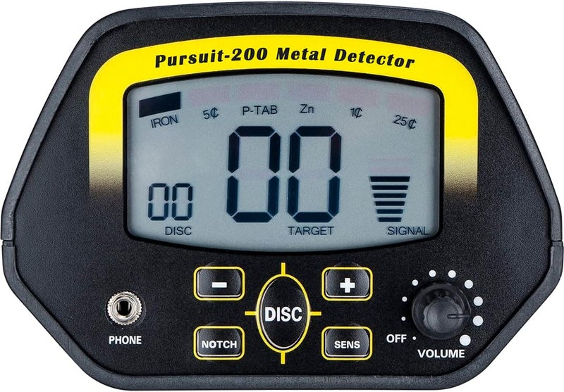 BARSKA Barska Winbest Pursuit200 Metal Detector Field Kit with LCD Display Wand Detector Headphone Shovel and Soft Case - Image 3