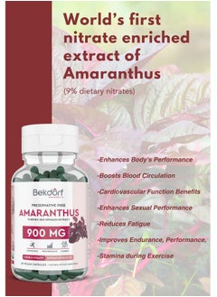 Bekdorf Amaranthus Purified Red spinach Extract Vigor And Vitality- 60 Vegan Capsules  - Image 4