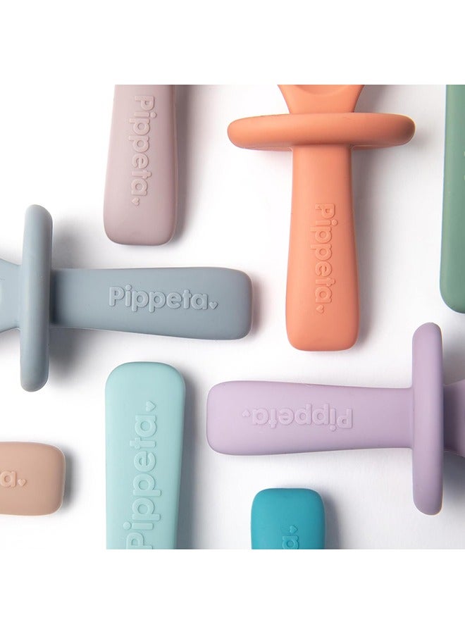 Pippeta The Pippeta My 1st Silicone Baby Spoon & Fork Set is thoughtfully designed to support your baby’s first steps into independent eating. Made from BPA-free, food-grade silicone, it is soft, safe, and gentle on delicate gums. The easy-grip handles are perfect for tiny hands learning to self-feed, while the built-in safety guard adds extra reassurance during mealtimes. Durable and dishwasher safe, it offers everyday convenience for busy parents. A simple, safe, and practical feeding essential that makes the weaning journey smoother and more enjoyable. - Image 5