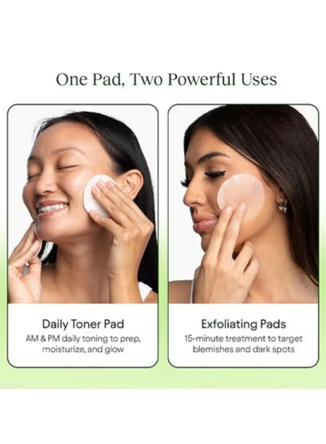 JiYu Toning Polish Pads - Korean Skincare For Dark Spots, Wrinkles & Dull Skin - Hydrating Facial Treatment With Snail Mucin, Niacinamide, Peptides & Centella - 100 Counts - Image 4